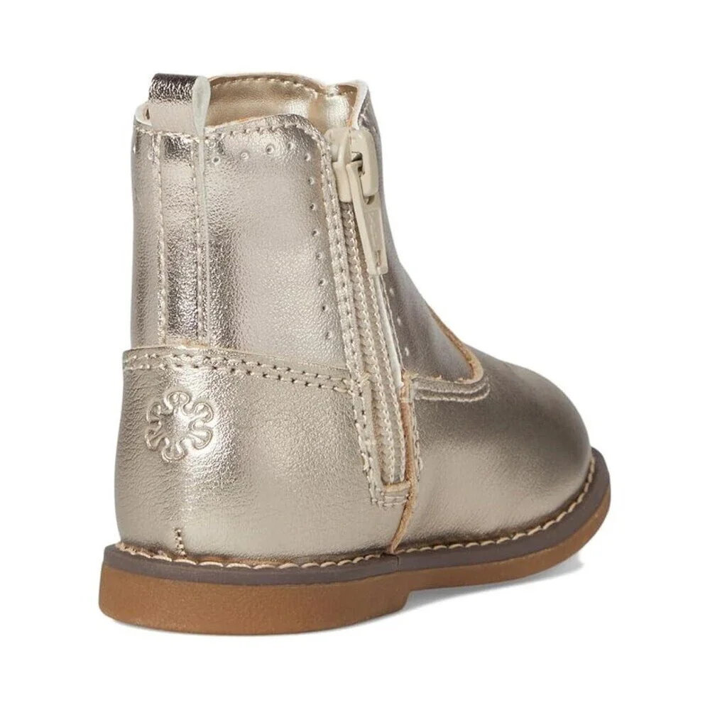 Stride Rite SR Stella BG034202 Boots Toddler Gold Leather Ankle Bootie ZOGG709